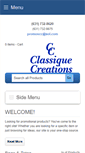 Mobile Screenshot of classiquecreations.com